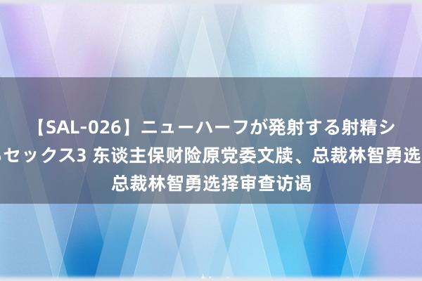 【SAL-026】ニューハーフが発射する射精シーンがあるセックス3 东谈主保财险原党委文牍、总裁林智勇选择审查访谒