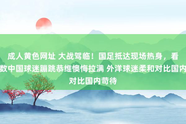 成人黄色网址 大战驾临！国足抵达现场热身，看台无数中国球迷蹦跳恭维懊悔拉满 外洋球迷柔和对比国内苛待